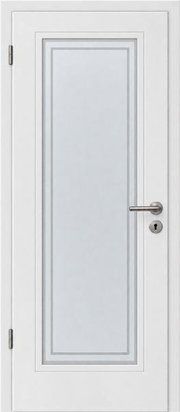 Design Stiltür Emilia 1LASAT Weißlack
