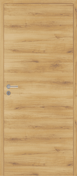 Stumpf einschlagende DURAT® Innentür Sandeiche Struktur quer mit Zarge