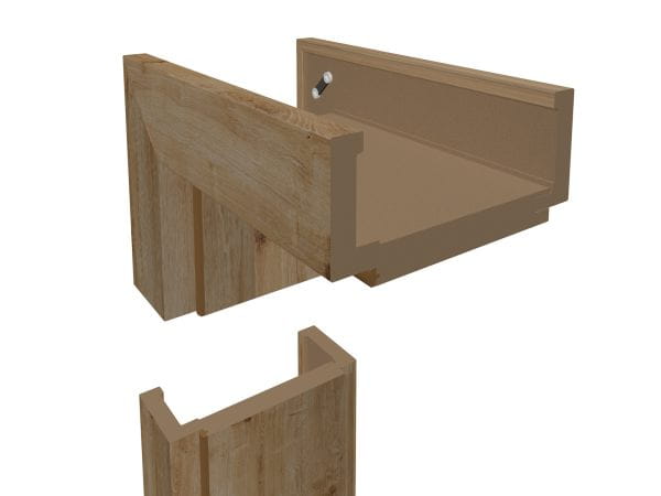 DURAT® Wohnungseingangszarge Asteiche