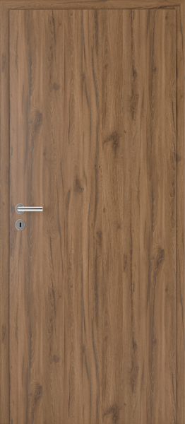 Stumpf einschlagende DURAT® Innentür Allgäueiche Struktur längs mit Zarge