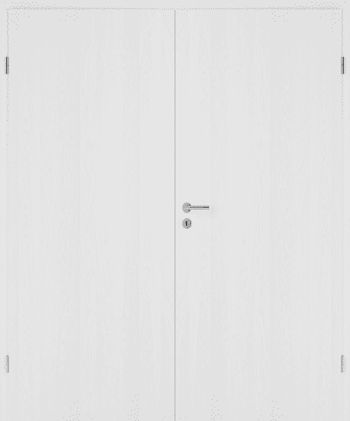 DURAT® Eiche weiß Feinstruktur Innentür zweiflügelig mit Zarge