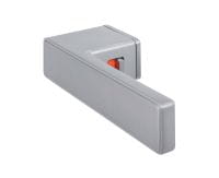 Türgriff Minimo Q Edelstahl finish ohne Schlüsselloch Rosette