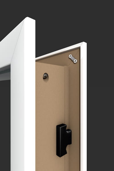 Weißlack Zarge Rundkante 60mm