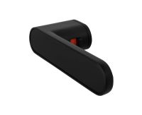 Türgriff Minimo R Tiefschwarz ohne Schlüsselloch Rosette