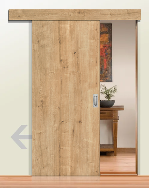 DURAT® Schiebetür Asteiche Struktur längs