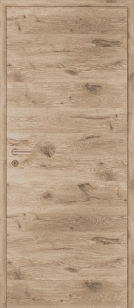 Stumpf einschlagende DURAT® Innentür Nordische Wildeiche Struktur quer mit Zarge