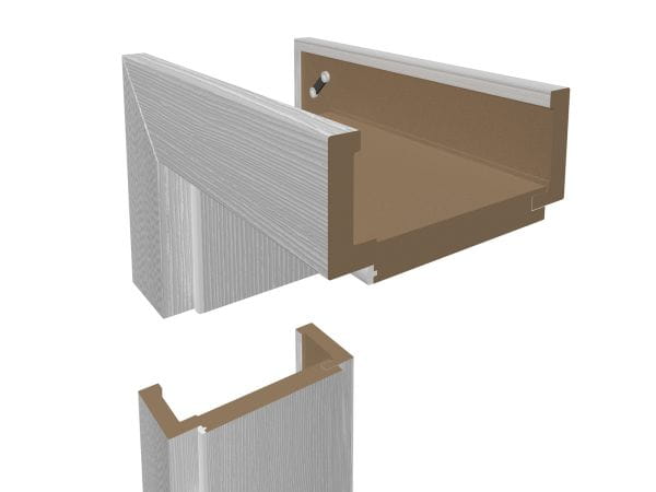 DURAT® Wohnungseingangszarge Pino weiß