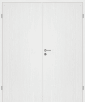 DURAT® Pino weiß L-Struktur längs Innentür zweiflügelig mit Zarge