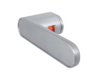 Türgriff Minimo R Edelstahl finish ohne Schlüsselloch Rosette