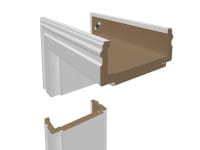 Vorschau: Weißlack Stiltür Swing 1 Vorschau: Weißlack Stiltür Swing 1 mit Zarge und Griff