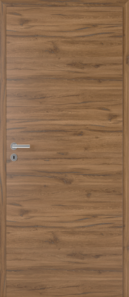 Stumpf einschlagende DURAT® Innentür Allgäueiche Struktur quer mit Zarge