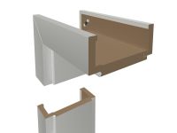 DURAT® Weiß Bütte Innentür zweiflügelig mit Zarge