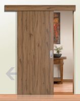 DURAT® Schiebetür Allgäueiche Struktur längs