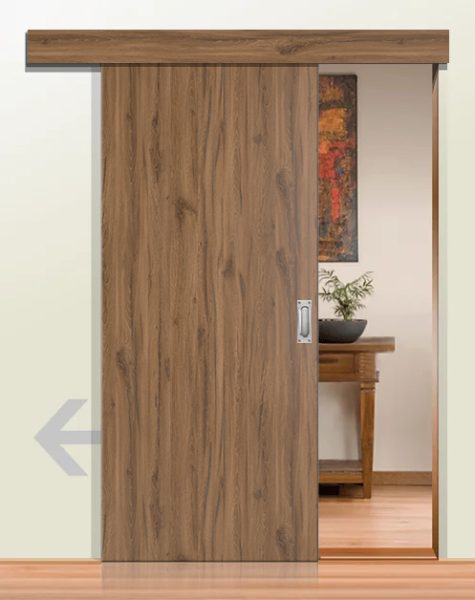 DURAT® Schiebetür Allgäueiche Struktur längs