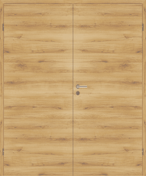 DURAT® Sandeiche Struktur quer Innentür zweiflügelig mit Zarge