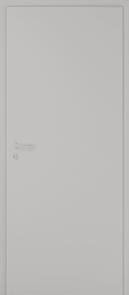 Stumpf einschlagende DURAT® Innentür Grau (ähnl. RAL 7035) mit Zarge