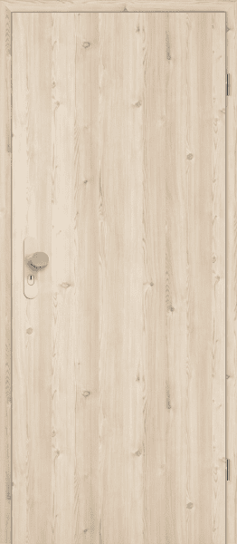 DURAT® Wohnungseingangstür Lärche Natur L-Struktur längs