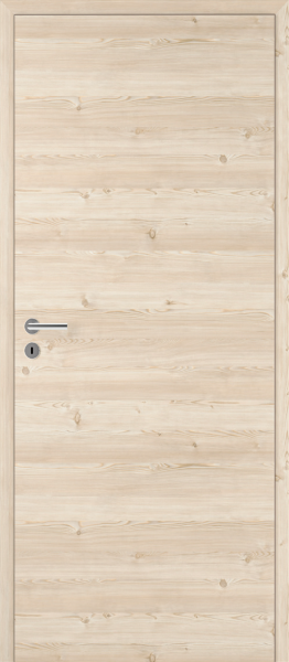 Stumpf einschlagende DURAT® Innentür Lärche Natur L-Struktur quer mit Zarge
