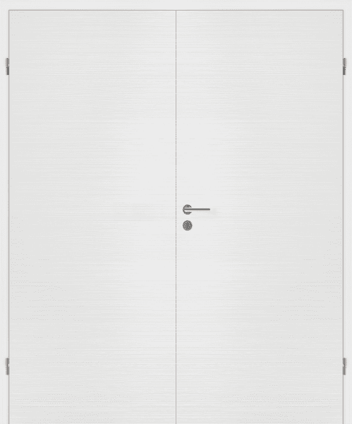 DURAT® Pino weiß L-Struktur quer Innentür zweiflügelig mit Zarge