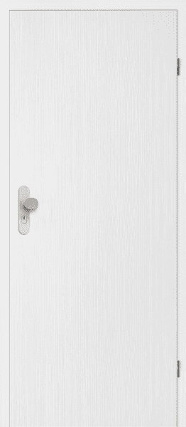 DURAT® Wohnungseingangstür Pino weiß L-Struktur längs