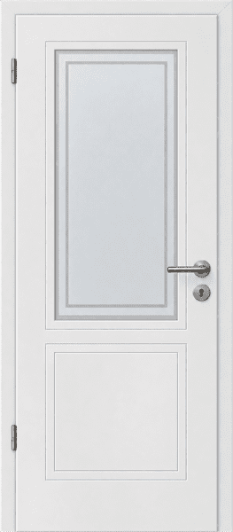 Design Stiltür Emilia 2LASAT Weißlack