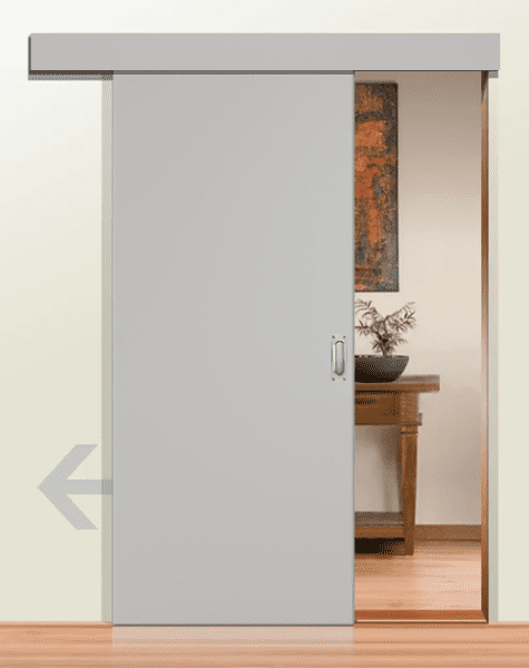 DURAT® Schiebetür Grau (ähnl. RAL 7035)