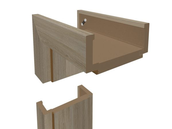 DURAT® Wohnungseingangszarge Eiche grau