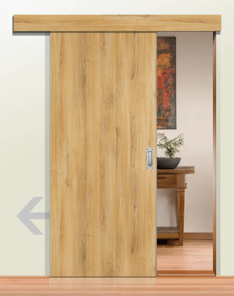 DURAT® Schiebetür Sandeiche Struktur längs