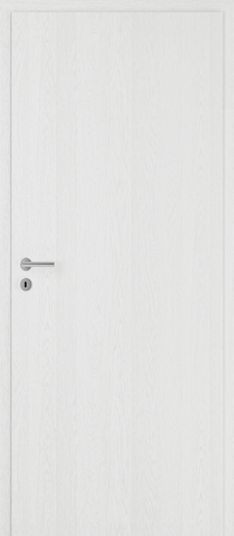 Stumpf einschlagende DURAT® Innentür Eiche weiß Feinstruktur mit Zarge