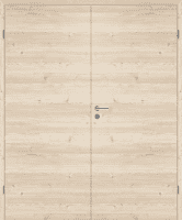 DURAT® Lärche Natur L-Struktur quer Innentür zweiflügelig mit Zarge