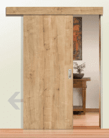 DURAT® Schiebetür Asteiche Struktur längs