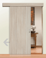 DURAT® Schiebetür Eiche grau Struktur längs