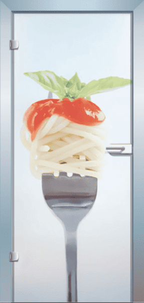 Ganzglastür Color Noodles