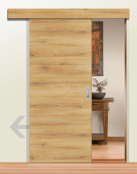 DURAT® Schiebetür Sandeiche Struktur quer