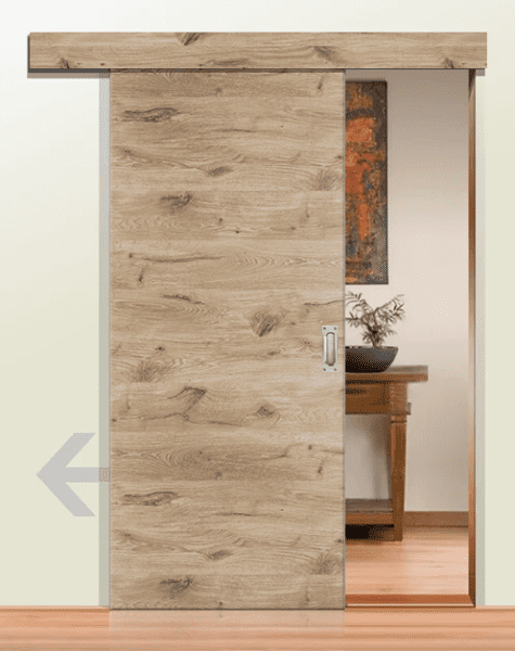 DURAT® Schiebetür Nordische Wildeiche Struktur quer